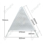 Reflective Tripod Warning Sign - Reflective Roll Up Tripod Warning Sign